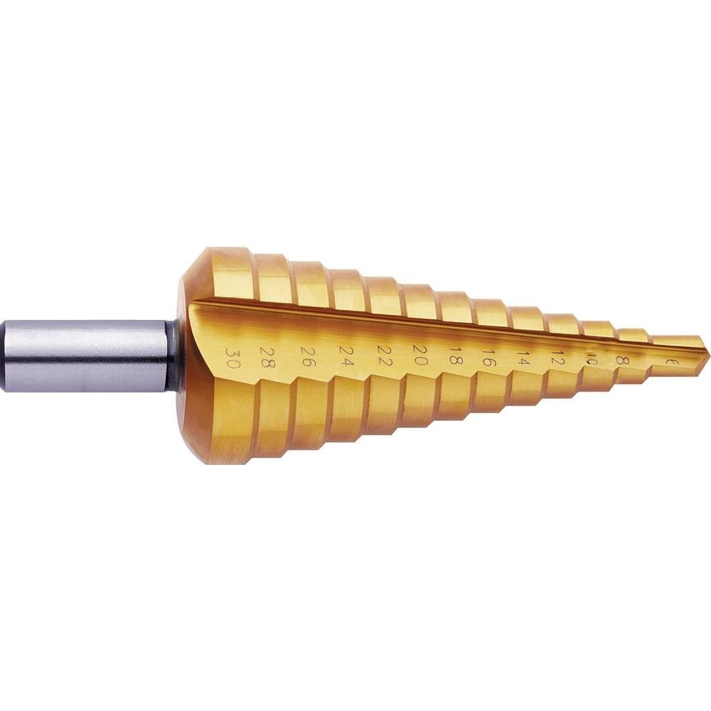 Foret étagé 67 mm HSS TiN Exact 5347 pour outillage de perçage du métal