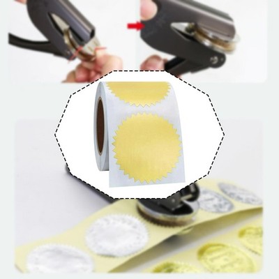 Geprägte Urkunde Siegel Aufkleber Zertifikat Papier Belohnung Sticker Zertifikat