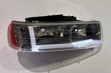 Aftermarket Headlights Lr Black Housing White Drl Fits 2000-2006 Tahoe