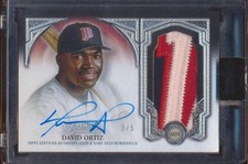 2023 TOPPS DYNASTY DAVID ORTIZ TWINS JERSEY PATCH AUTO AUTOGRAPH 3/5!