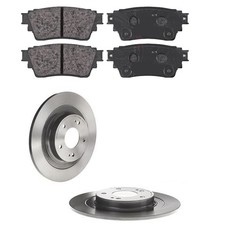 Set Beläge Und Scheiben Hinten Kompatibel Für Mitsubishi Eclipse Cross (Gk _)