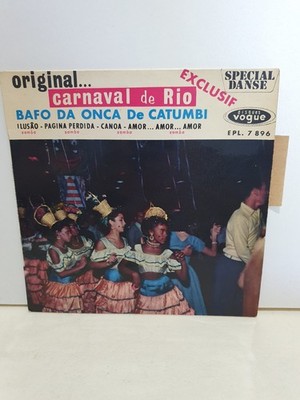 RARE EP 45T BAFO DA ONCA DE CATUMBI SAMBA FRENCH 60'S EX LANGUETTE TRI-CENTER