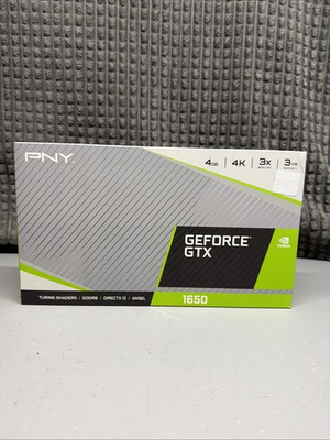 #ad VCG16504D6DFPPB PNY GeForce GTX 1650 4GB GDDR6 Dual Fan Brand New Sealed $299.98