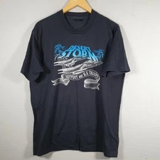 Vintage Screen Stars 1990 Dessert Storm Single Stitch T-Shirt USA Men’s XL Black