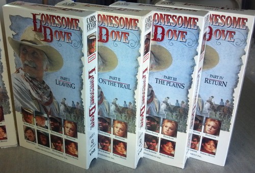 Lonesome Dove Box Set - Parts I-IV VHS 4-Tape Set Robert Duvall Tomy Lee Jones - Picture 2 of 4