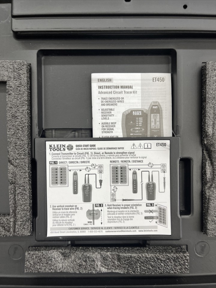 klein tools et450 advanced circuit breaker finder eBay