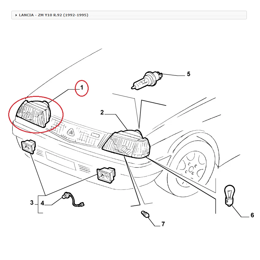 FARO LUCE ANTERIORE DESTRO LANCIA Y10 DEPO PER 7717886 Foto 2 de 4
