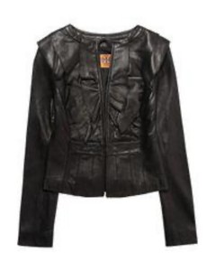 tory burch leather jacket
