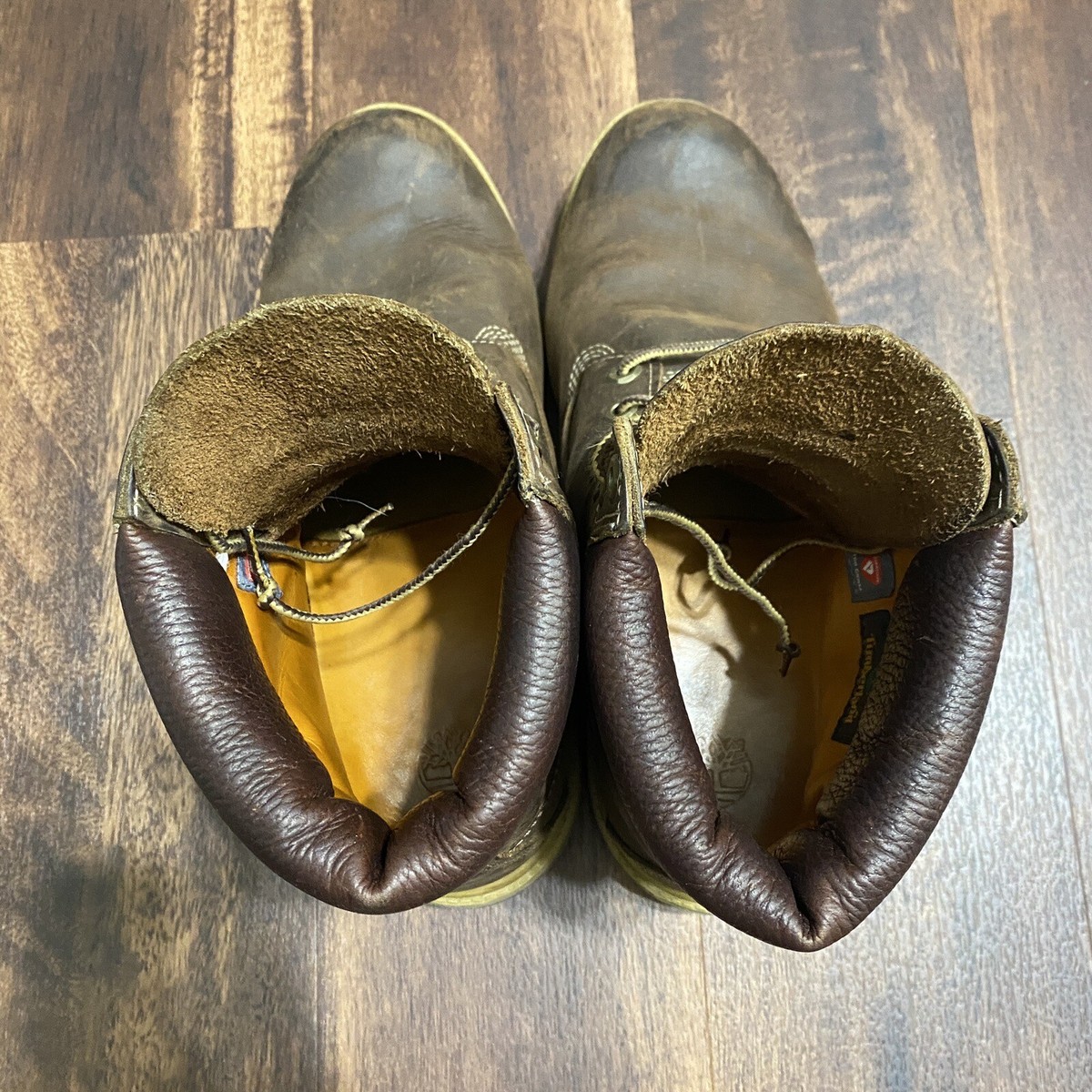 Mens 6” Timberland Waterproof Dark Brown Size 11 Preloved  display picture 1