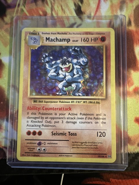 MACHAMP BREAK 60/108 XY Evolutions Full Art Ultra Rare Holo Pokémon TCG