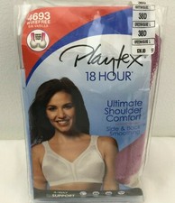 Playtex 18 Hour Bra Ultimate Shoulder Comfort 4693 Greenhouse Purple 38D NWT
