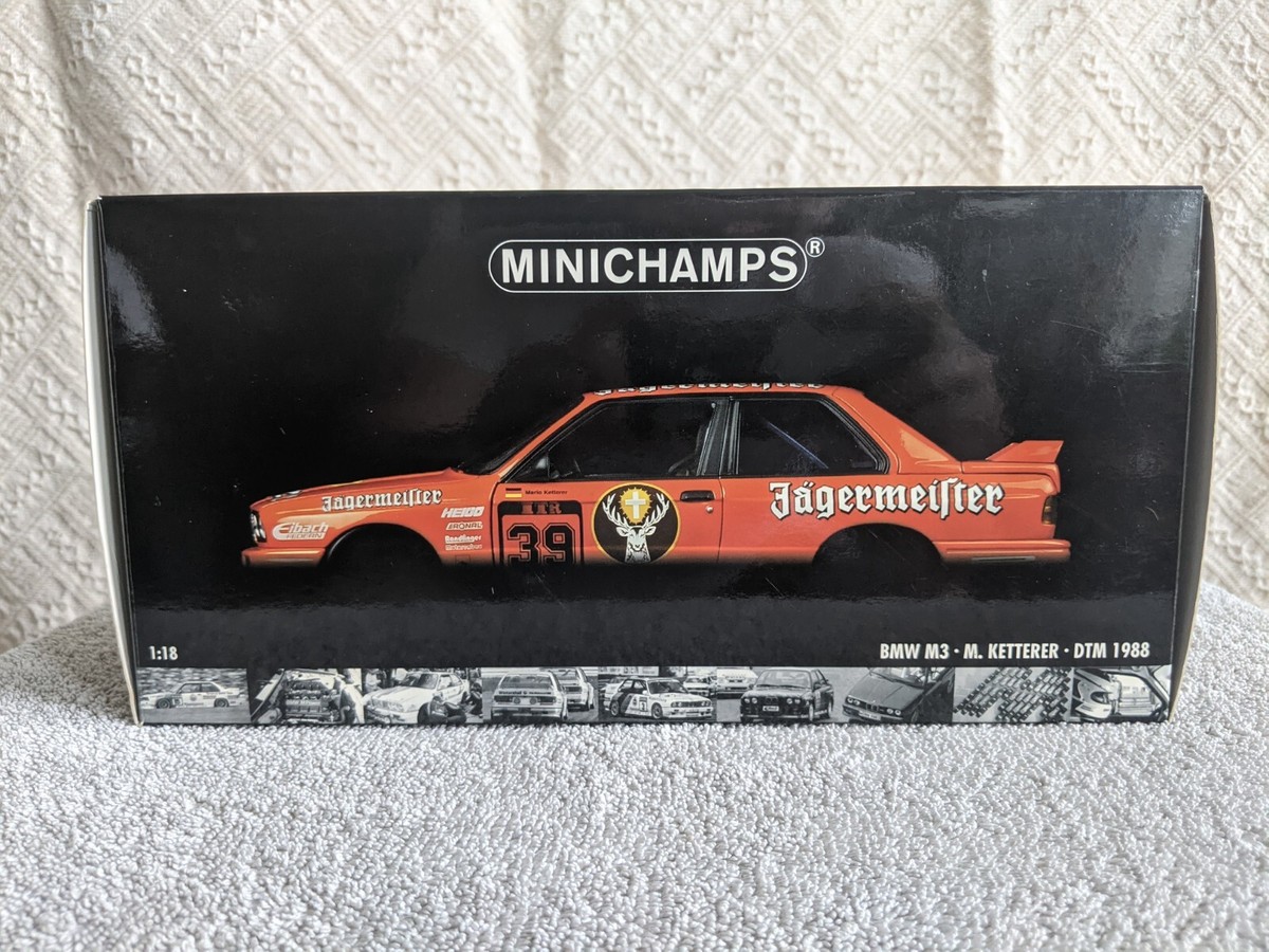 自動車 BMW E30 M.KETTERER DTM 1988 1/18 BMW M3 E30 DTM 1988 Ketterer Jägermeister Minichamps