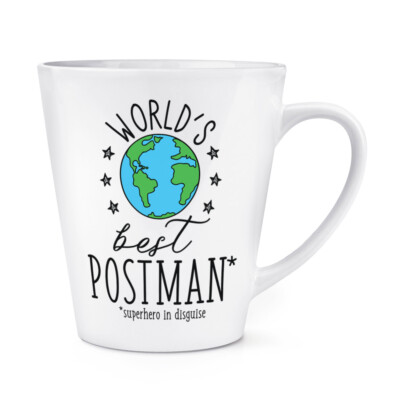 World's Best Postbote 341ml Latte Becher Tasse Lustiger Witz Favorit