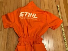 Stihl Orange Coveralls Men's Size Medium / Length M Vintage Rochester, IN USA 3