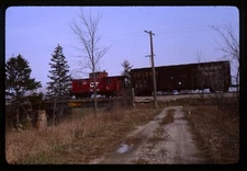 Railroad Slide - Detroit Toledo & Ironton #104 Caboose 1986 Riga Michigan