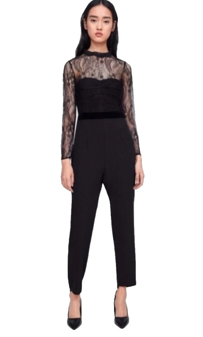 Mono negro de encaje Zara & Rompers for Women