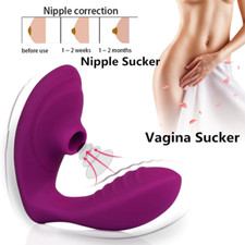 Sucking Vibrator Clit Sucker Nipple G-Spot Stimulator For Women Female Sex Toys