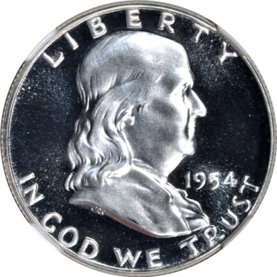 1954 50C Franklin Half Dollar NGC PR68DCAM | eBay