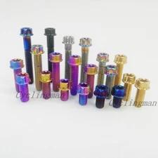 4pcs Ti  Torx Head Flange Bolt M6x10/15/20/25/30/35/40mm motorcycle Bolt