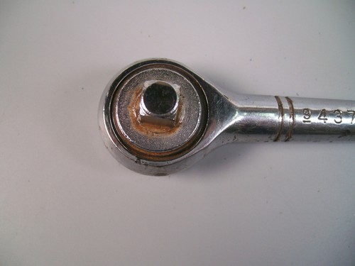Vtg Craftsman 3/8" Drive Thumb Wheel Ratchet Wrench 943796 Polished Chrome - EUC - Picture 3 of 6