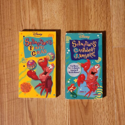 Disney Sebastian's Caribbean Jamboree & Party Gras VHS Musical Sing Along