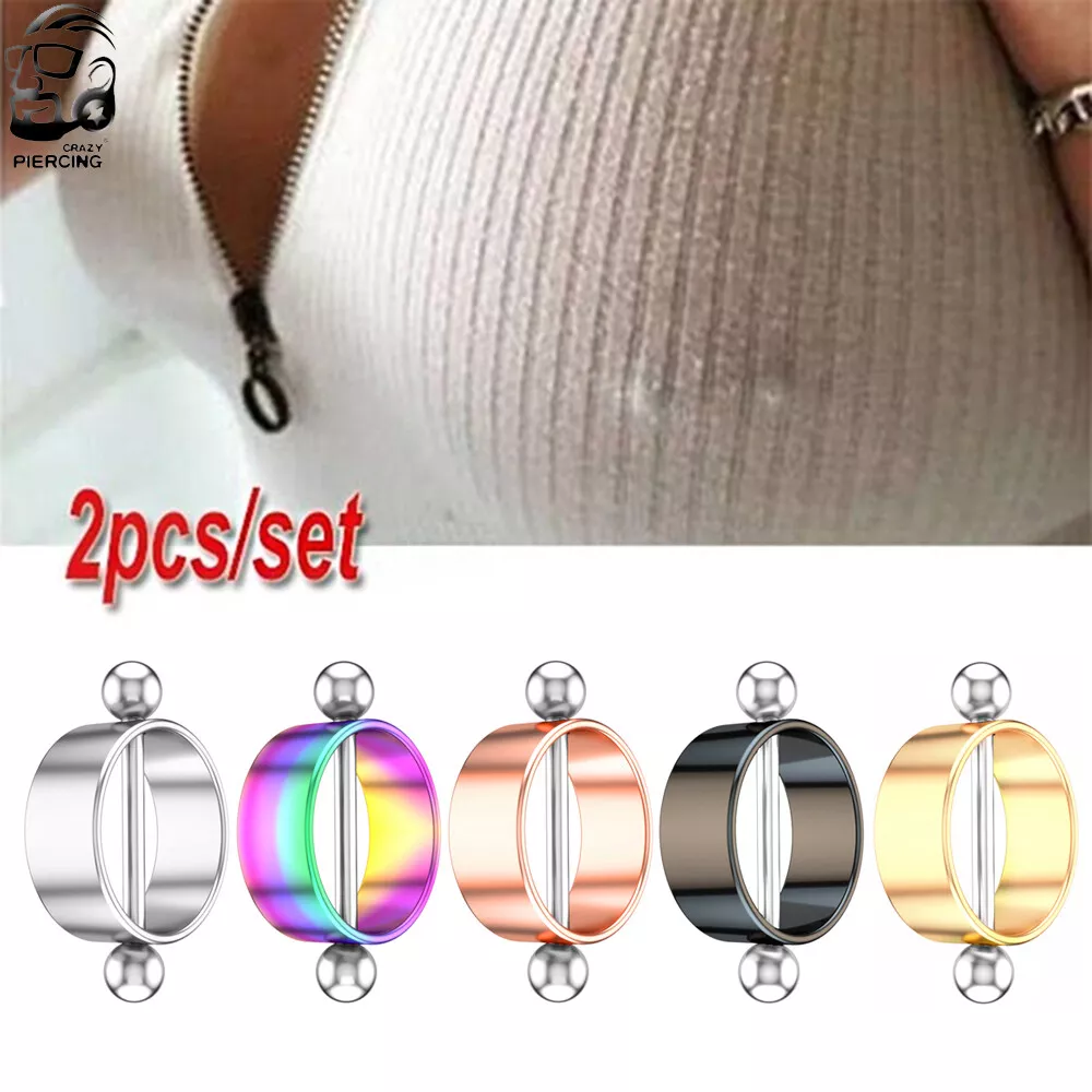 Round Shape Piercing Shield Bars Steel Piercing Nipple Piercing For Woman Men