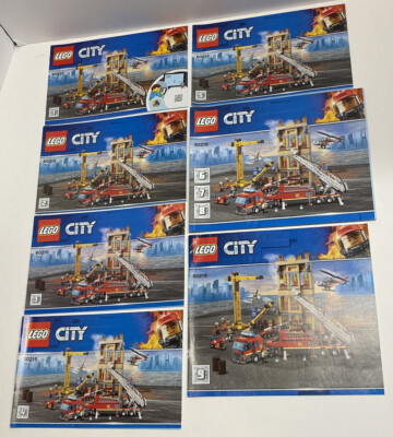 LEGO Downtown Fire Brigade City Fire 60216 replacement Instruction Manuals  Only