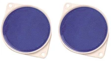 Hy-Ko CDRF-3B Reflector, 3-1/4 in Dia, Break Resistant Plexiglas, Blue