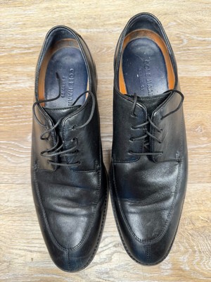 Cole Haan Lennox Hill Split-Toe Black Leather Oxford Shoes  display picture 2