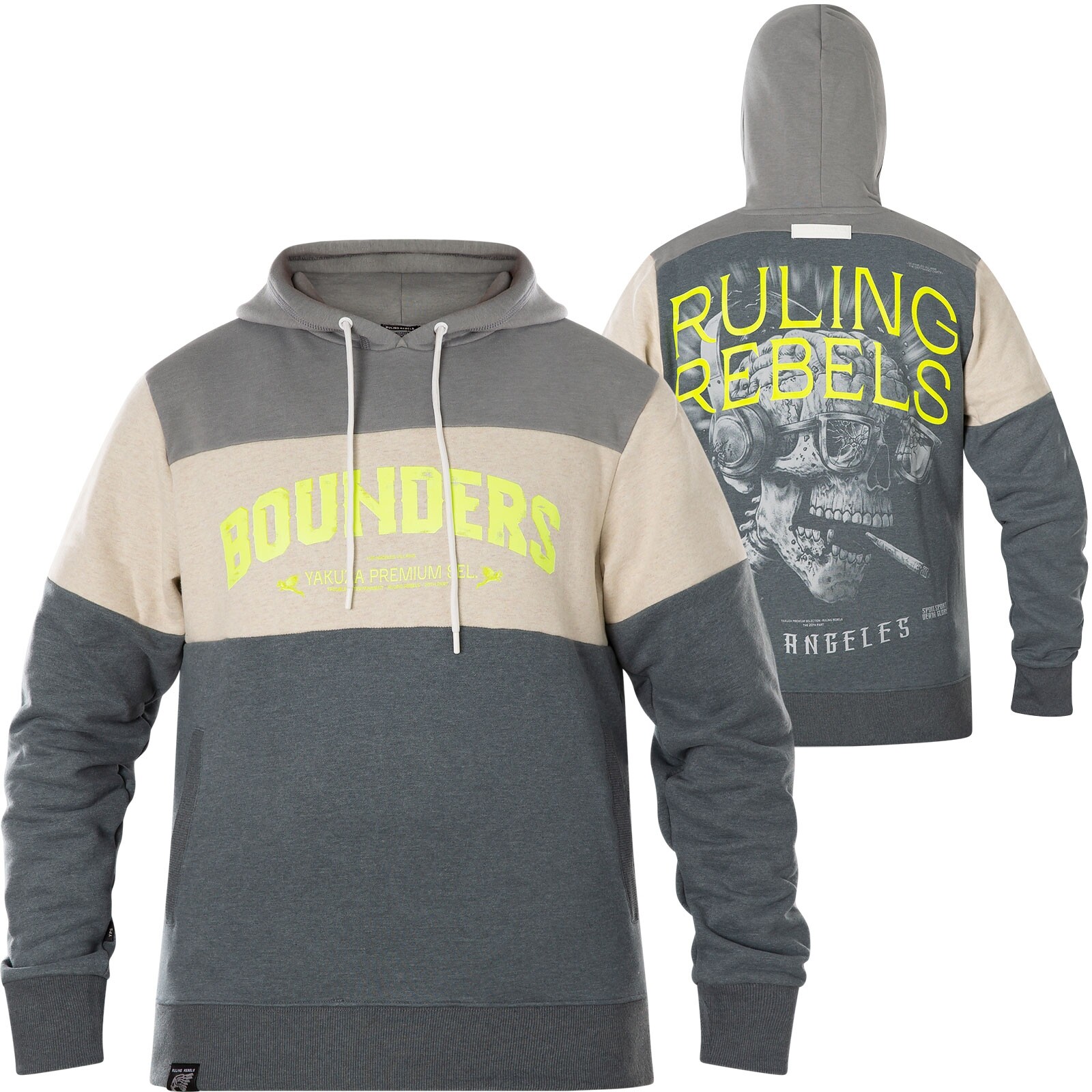 Толстовка YAKUZA PREMIUM Hoody YPH-3222 Grau Blau Толстовки Herren Толстовки mit