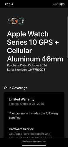Apple Watch Series 10 46mm (GPS + Cellular) EXCELLENT with Warranty - Photo 2 sur 11
