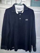 LUFTHANSA First Class Polo Shirt by Van Laack with Tote Bag, Blue White Large