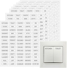 650 PCS Light Switch Labels,Transparent Switches Identification Stickers Label f
