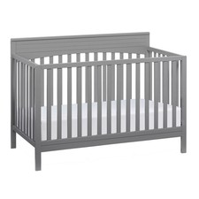 Harper 4-in-1 Convertible Crib Dove Gray GREENGUARD Gold Wooden