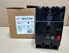 New ABB TEY350 Three Pole Molded Case Circuit Breaker 50A 480 VAC