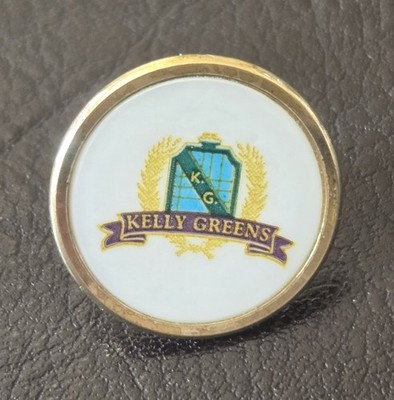 Vintage Kelly Greens Country Club Fort Myers FL.   Brass Enamel Stem Ball Marker