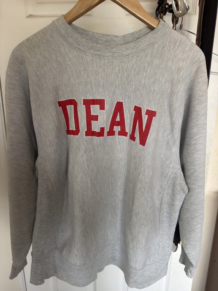 Vintage Champion Reverse Weave Sweatshirt Mens Large Gray DEAN