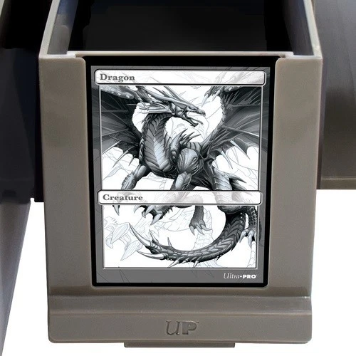 Ultra PRO 3 Drawer Card Storage Box Organiser Bin 1000+ Gray Plastic - Image 3 of 4