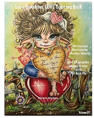 Lacy Sunshine Love Coloring Book: V..., Valentin, Heath