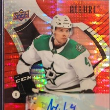 Upper Deck Allure Red Rainbow Auto Miro Heiskanen #41 Dallas Stars Autograph