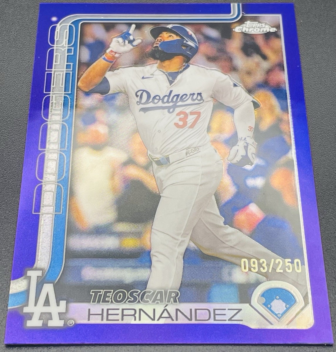 2025 Topps Chrome - Purple Refractor #128 Teoscar Hernandez /250