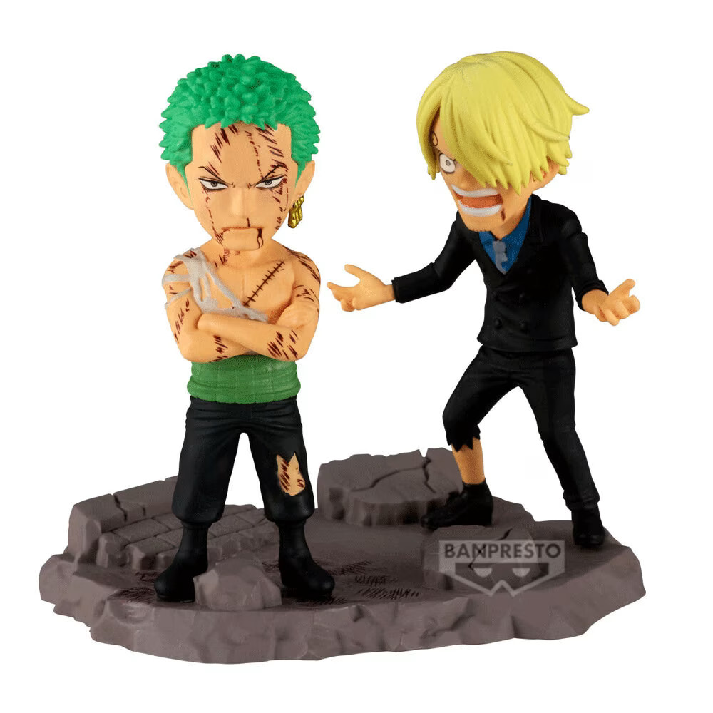 Figurine Roronoa Zoro Sanji WCF Log Stories One Piece statuette manga de collection