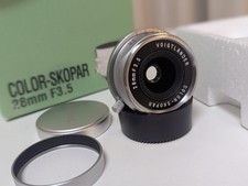 CLA'd Mint in Box Voigtlander Color Skopar 28mm f/3.5 L39 Hood from Japan 358