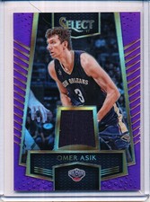 2016/17 PANINI SELECT OMER ASIK MATERIAL REFRACTOR 52/99