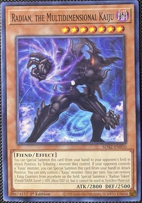 Radian, the Multidimensional Kaiju SDAZ-EN010 Structure Deck - Yugioh Card