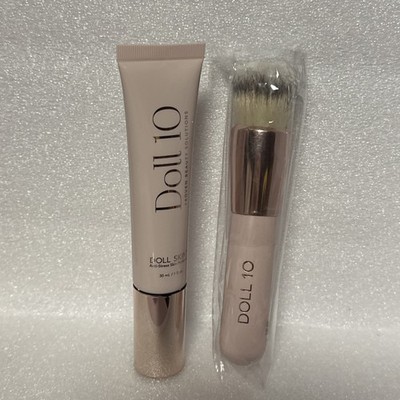 Puppe 10 Puppenhaut Anti Stress Skin Perfector Foundation #fair 30ml & Pinsel