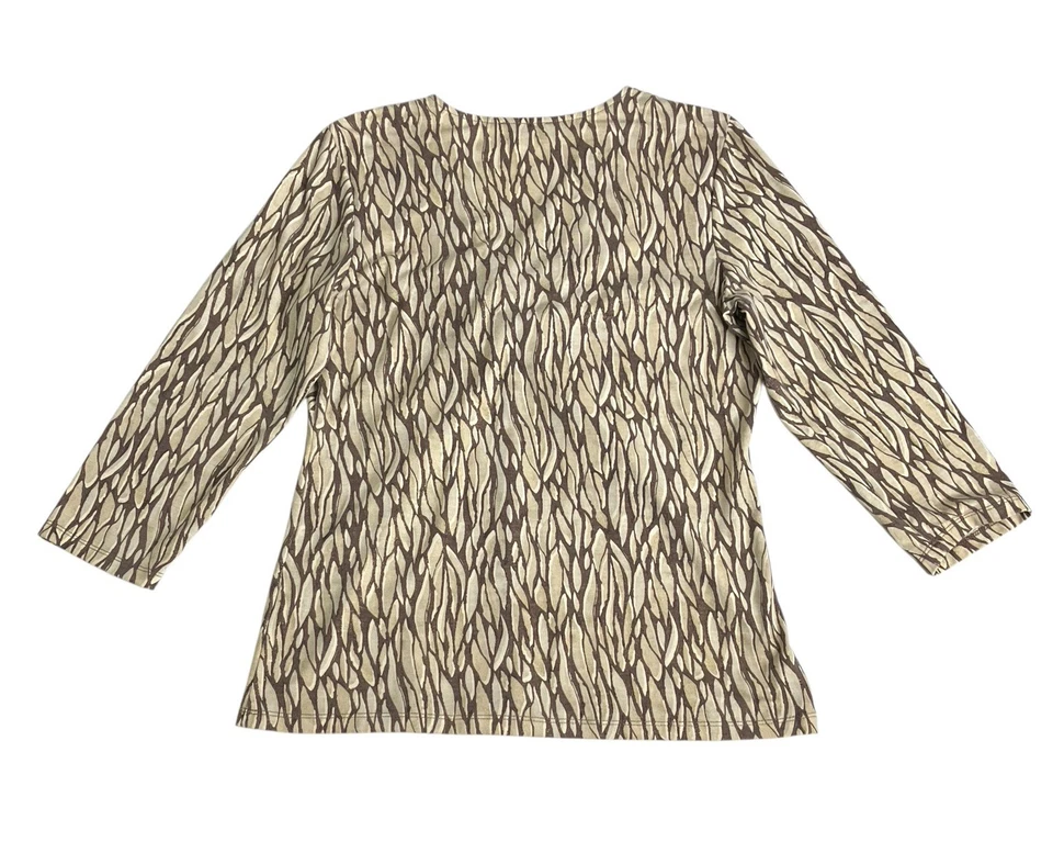 Babydoll vintage años 90 Y2K Chaus Top para mujer M dorado brillo manga 3/4 Foto 2 de 4