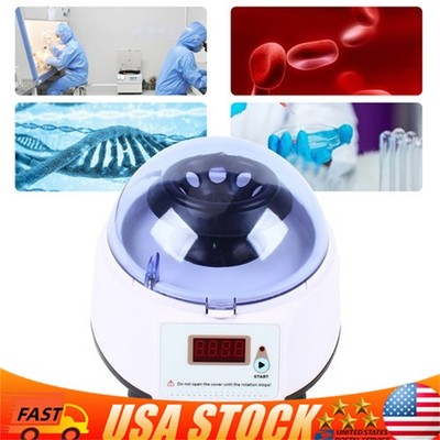 Mini Centrifuge Lab Mini Micro Centrifuge 4000 rpm w/ Angel/PCR Rotors LXJ-4