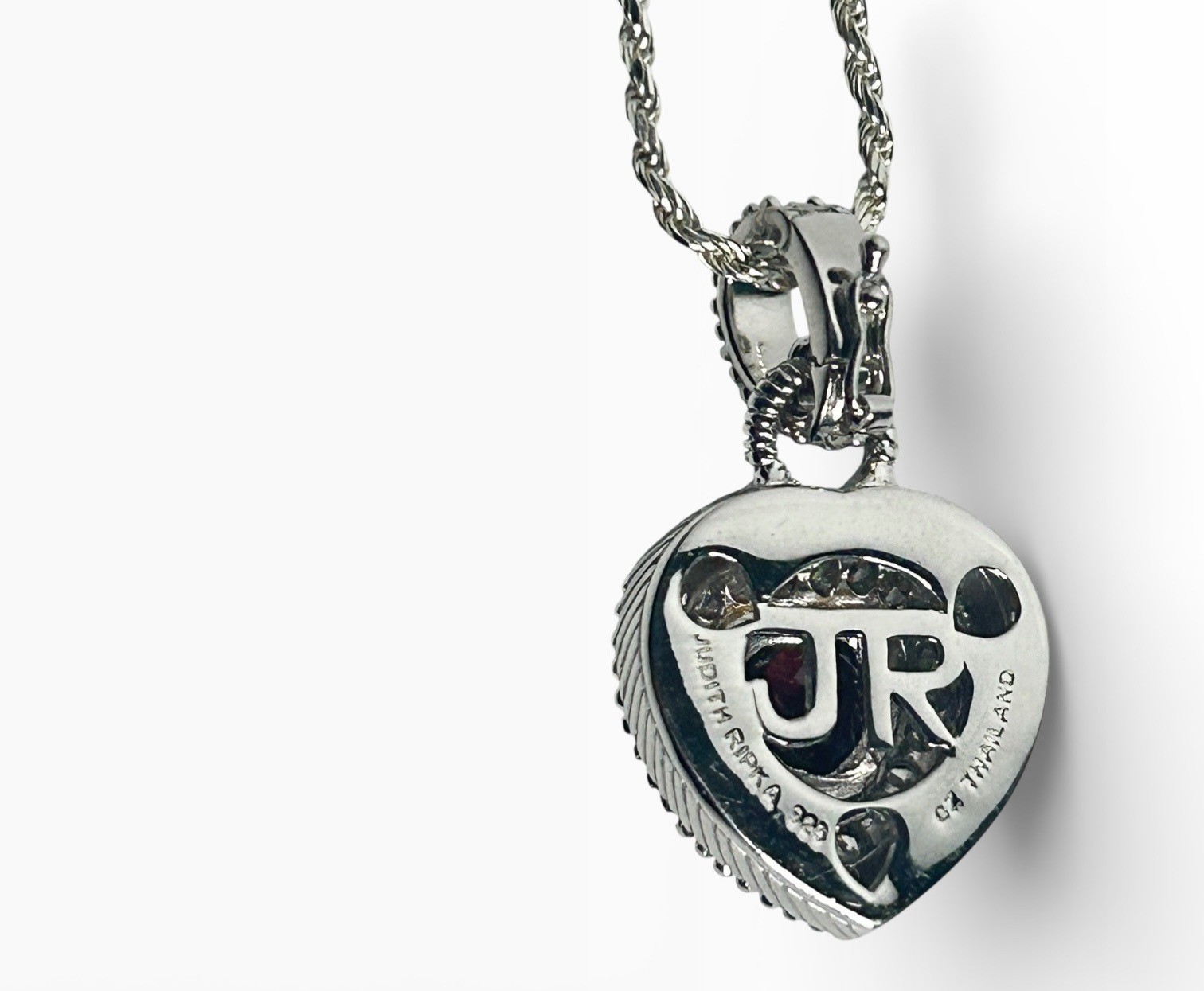 Judith Ripka Sterling Silver Ruby Red Garnet & CZ… - image 8