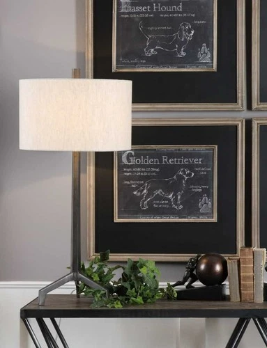 UTTERMOST 27557-1 IVOR CAST IRON TABLE LAMP MODERN INDUSTRIAL LIGHTING DECOR - Picture 3 of 4